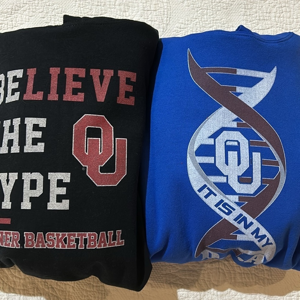 Oklahoma Sooner Men’s Hoodie Bundle. Size 3XL.